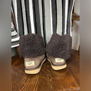 Women's UGG Classic Tall Boots Brown 5815 Size W5 Fold Over